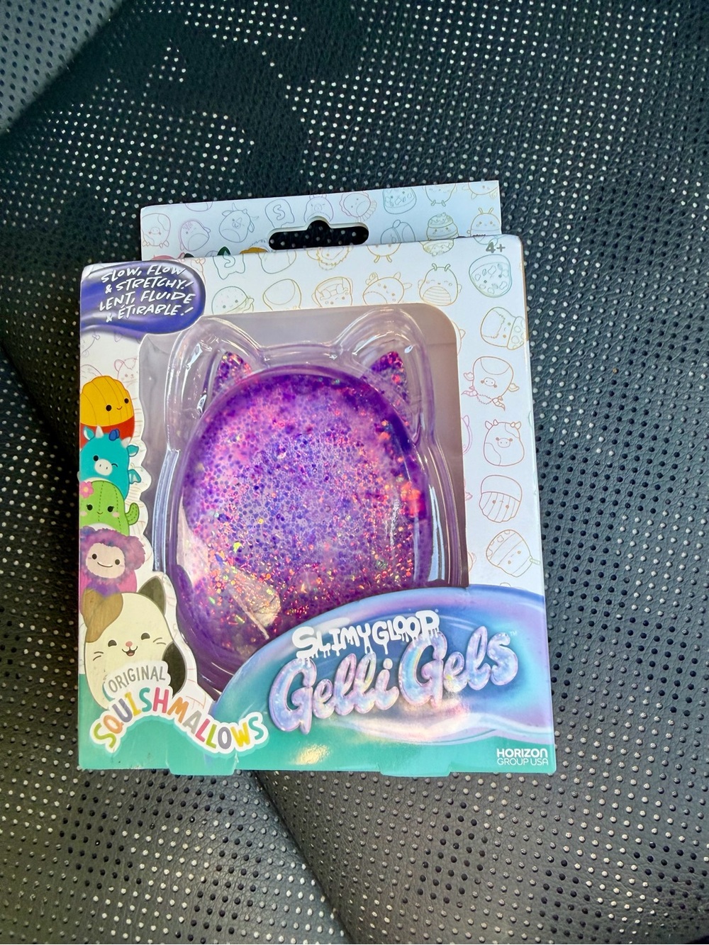 Squishmallows SlimyGloop Gelli Gels Fidget Toy Purple Glitter Squishy